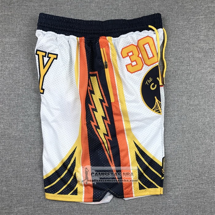 Pantalone Golden State Warriors Stephen Curry 2022 NBA Finals Blanco